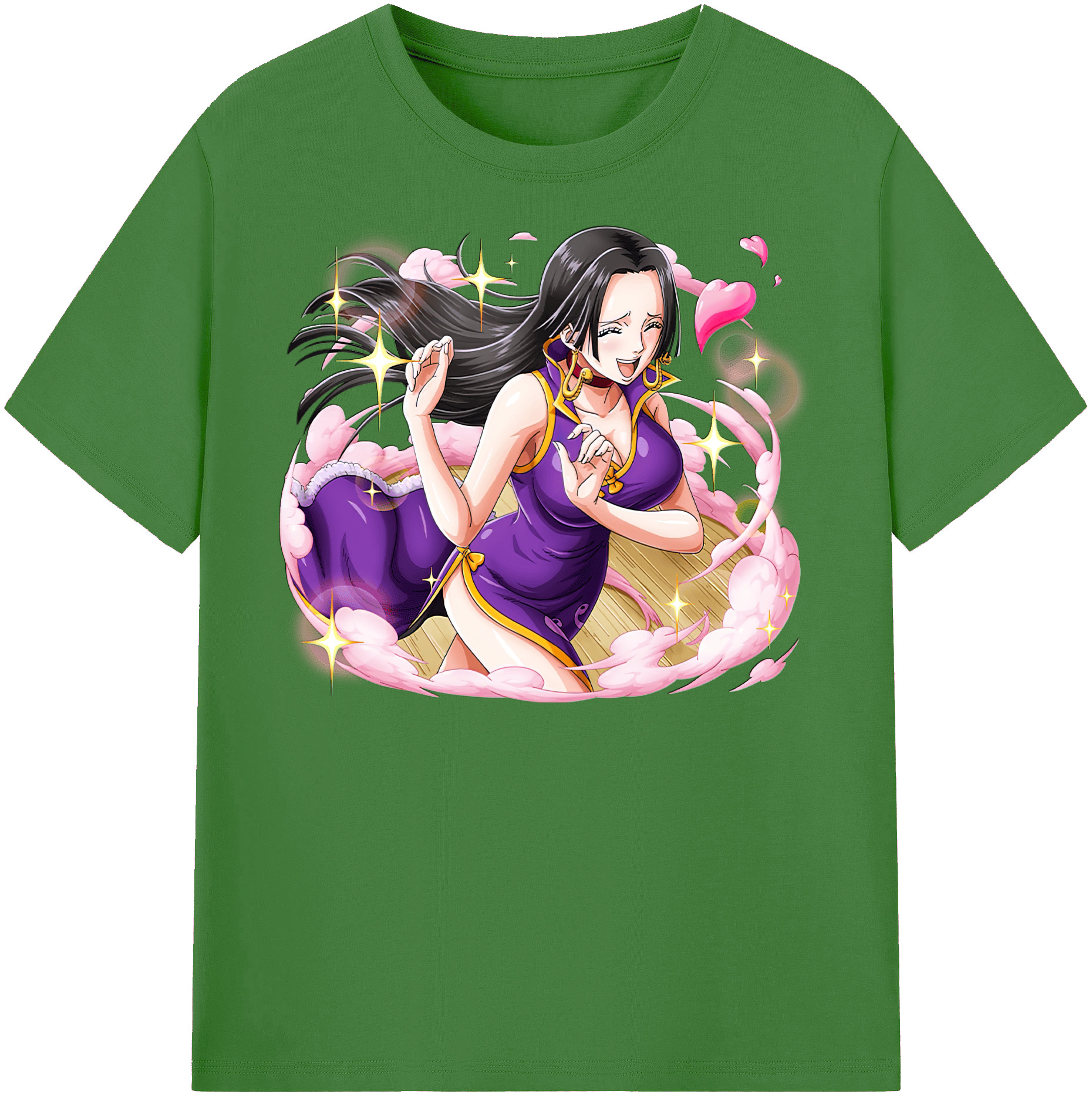 ワンピース ボア・ハンコック ONE PIECE Boa·Hancock レディースカジュアルプリントTシャツ（綿100％）